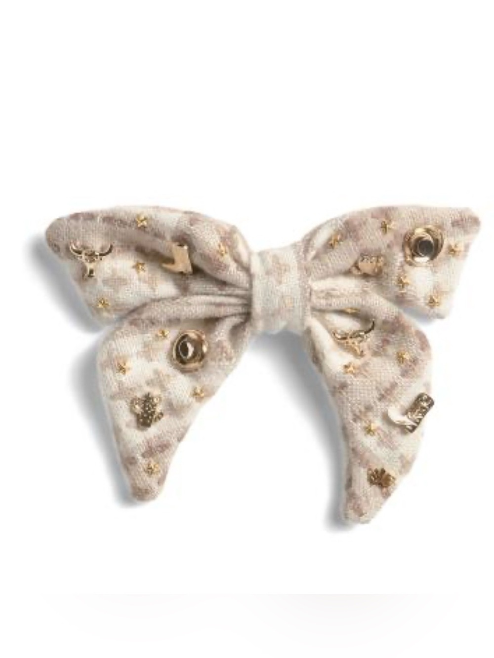 Lele Sadoughi Lonestar Desert Dusk Embellished Bow Barrette - NWT